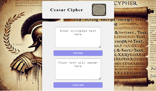 Caesar Cipher Project