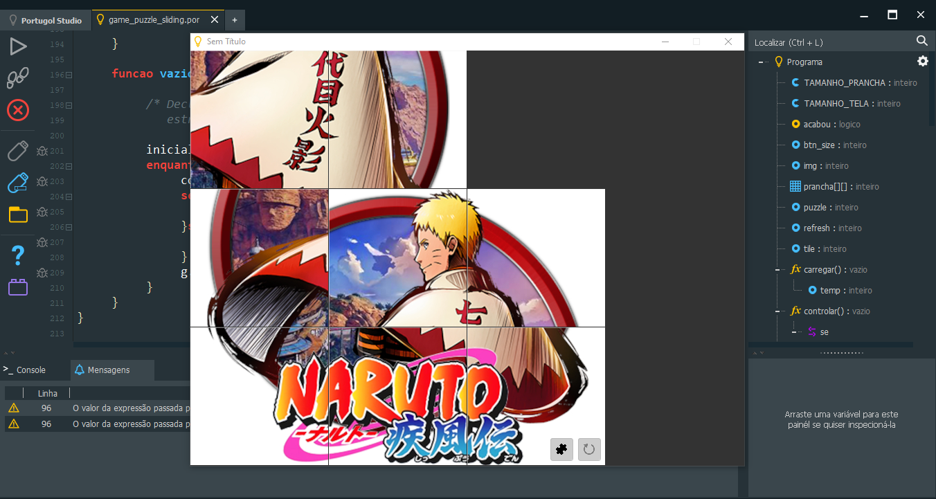 logo do game puzzle-naruto