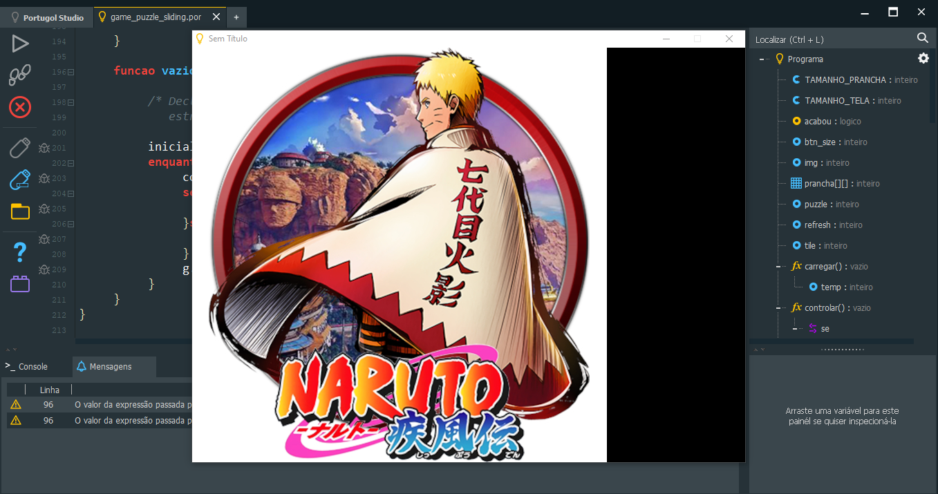 logo do game puzzle-naruto