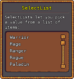 SelectList