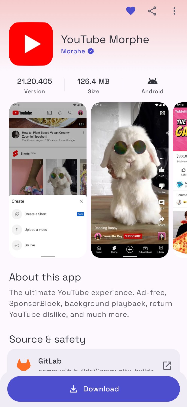 App details