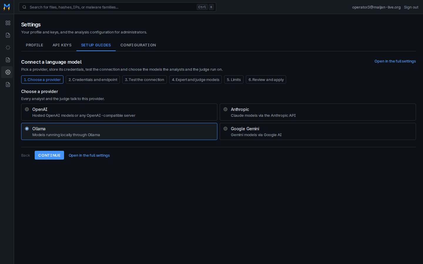 Setup guide