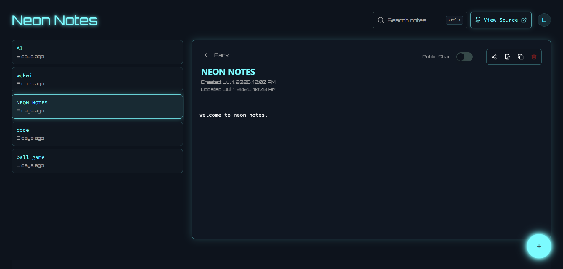 Note Editor