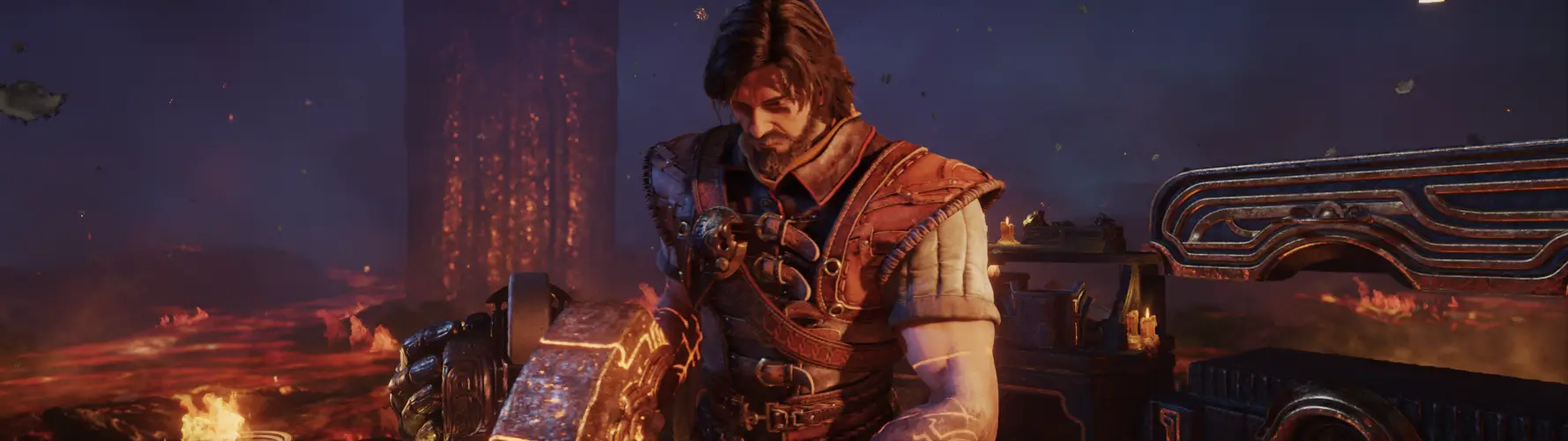 A 32:9 screenshot of Blades of Fire