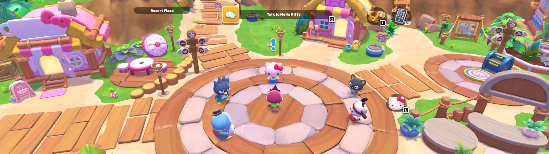 A 32:9 screenshot of Hello Kitty Island Adventure
