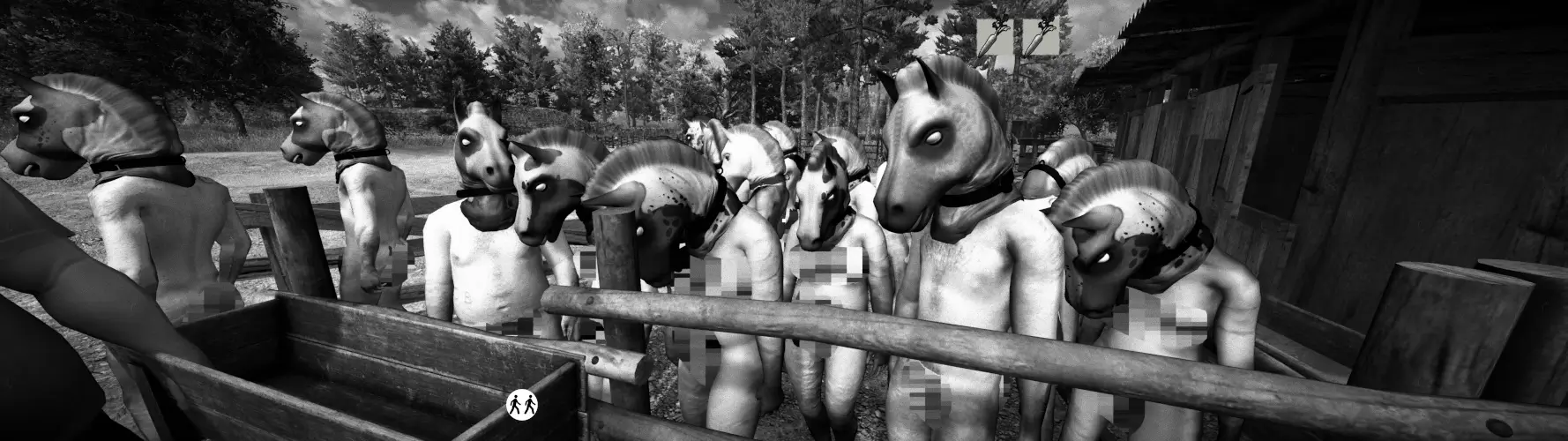 A 32:9 screenshot of Horses