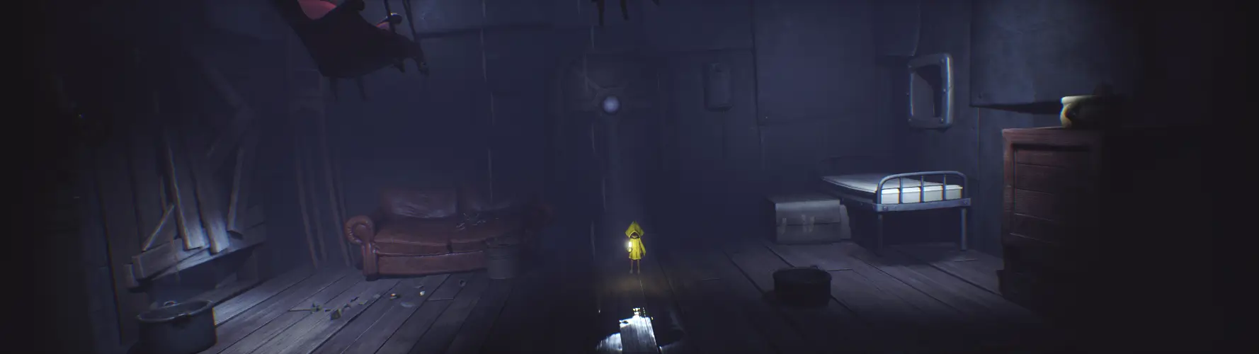 A 32:9 screenshot of Little Nightmares Enhanced Edition