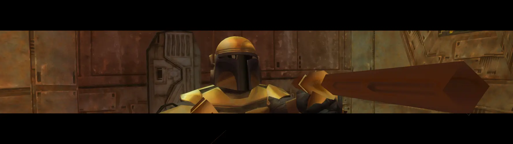 A 32:9 screenshot of Star Wars: Bounty Hunter