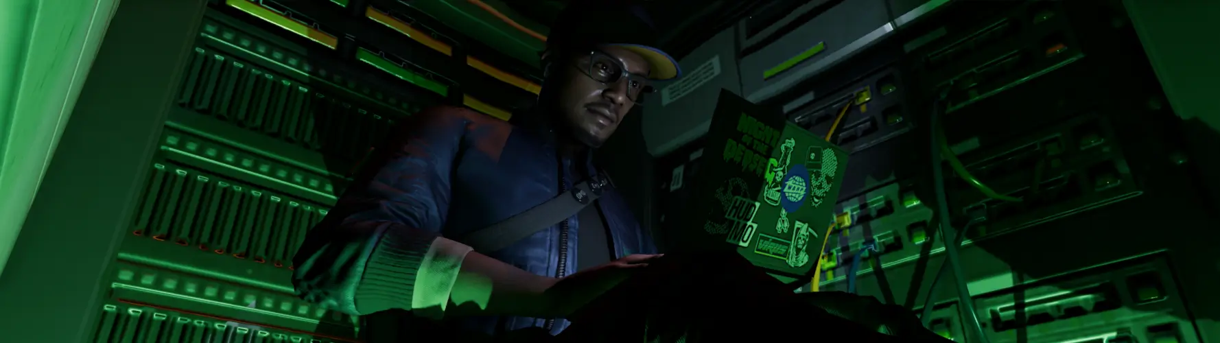 A 32:9 screenshot of Watch Dogs 2