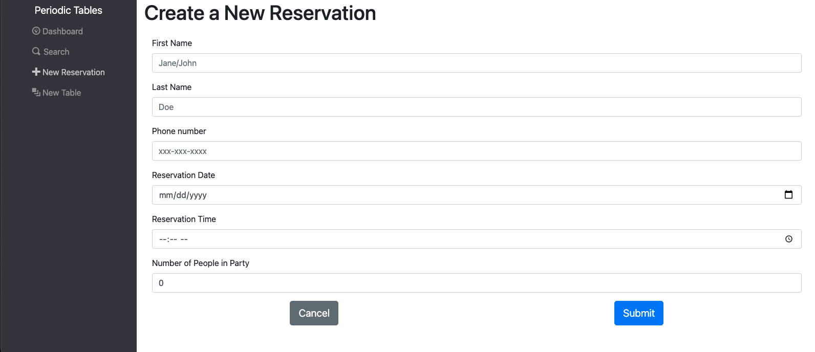 GitHub - RossHartIV/reservations-app