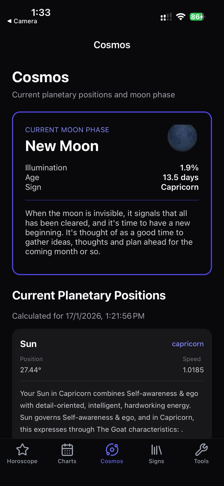Western Astrology App screenshot