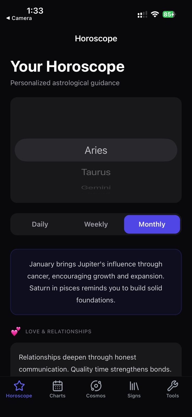 Western Astrology App screenshot