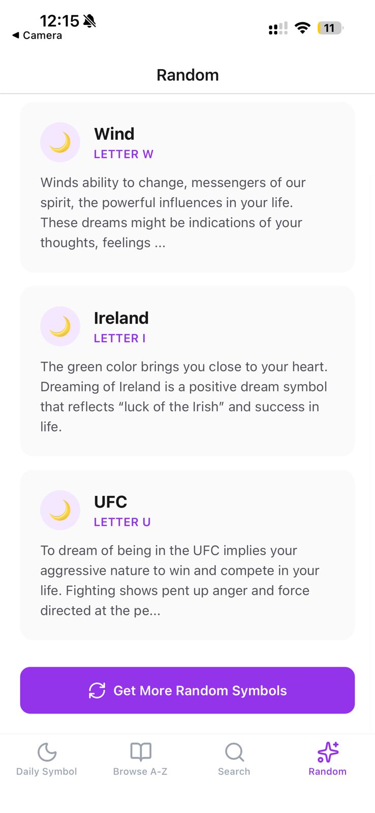 Dream Journal App screenshot