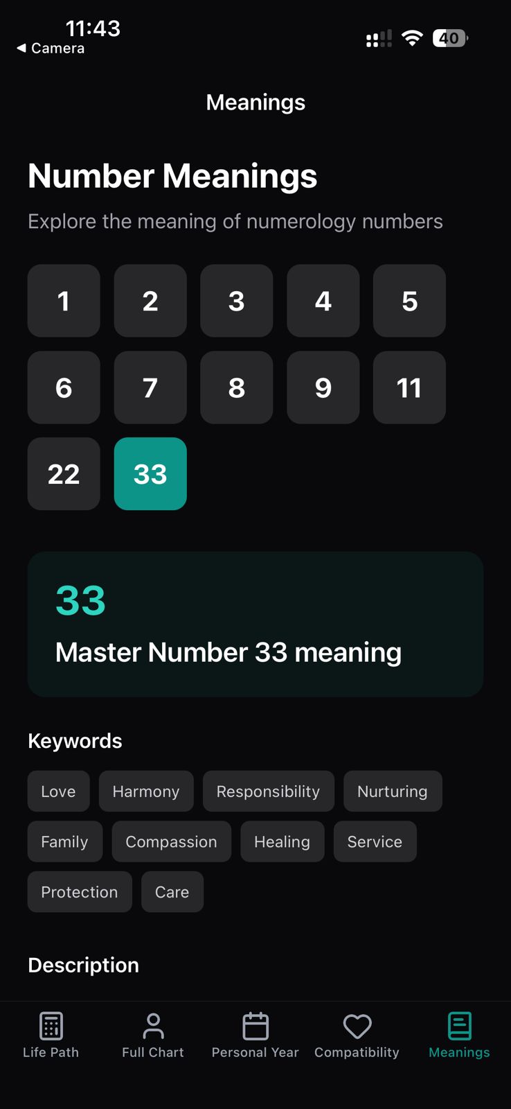 Numerology Calculator App screenshot