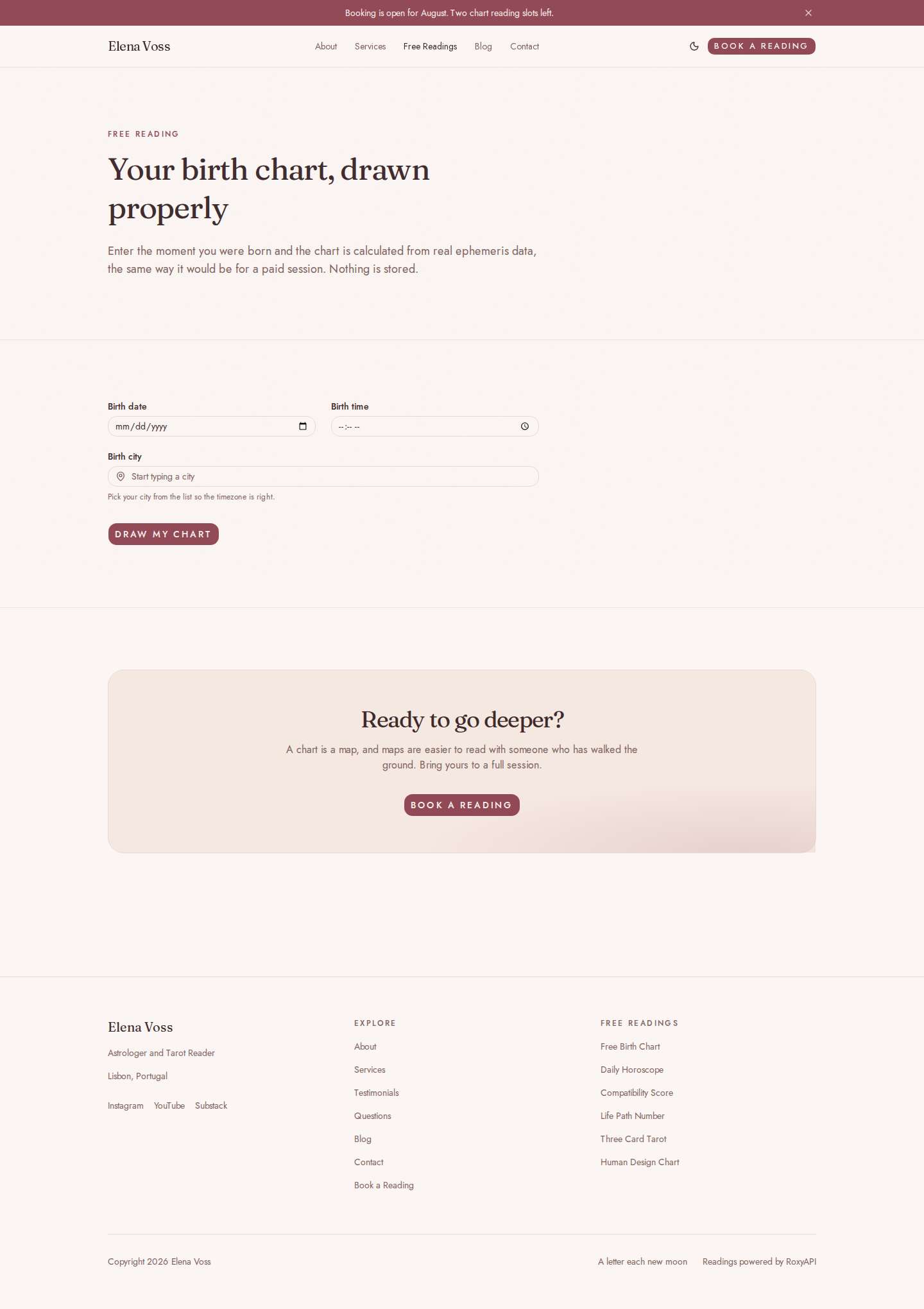 Practitioner Website Template screenshot