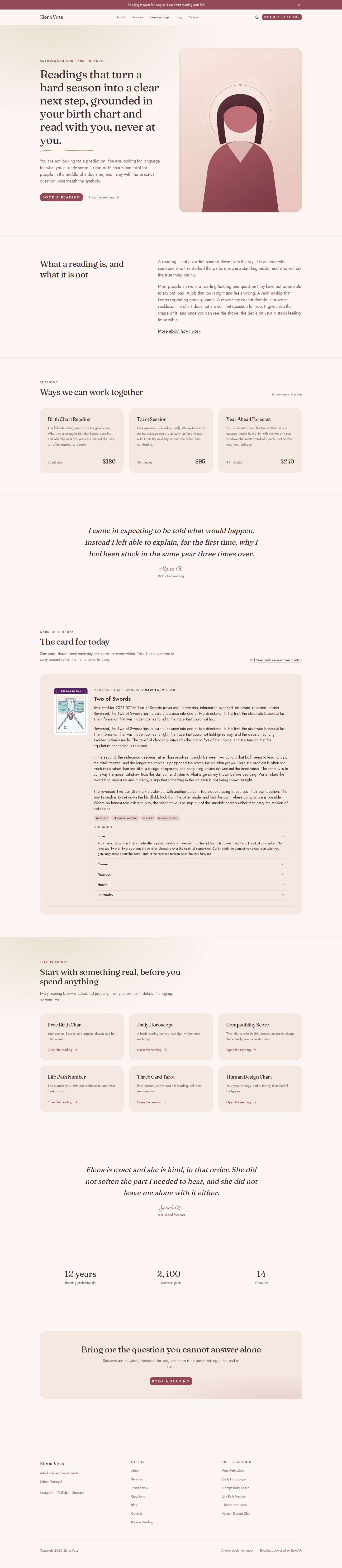 Practitioner Website Template screenshot