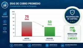 Días de cobro promedio: antes vs después de automatizar con IA