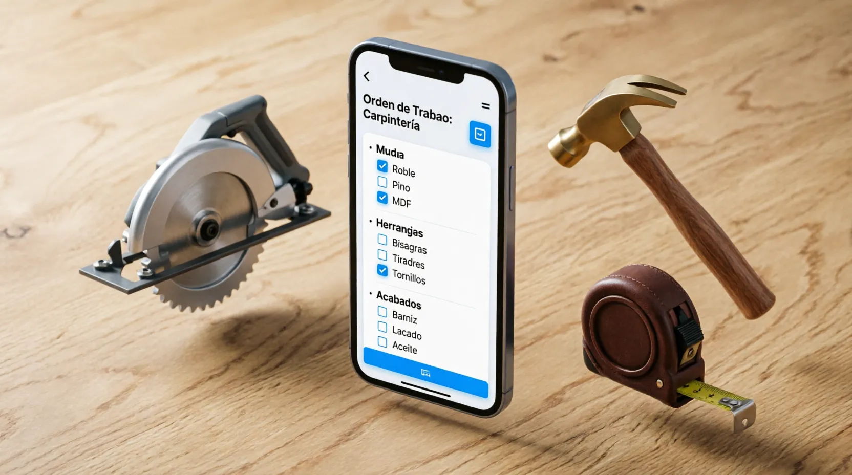 App Digitalizacion Ordenes Trabajo Carpinteria