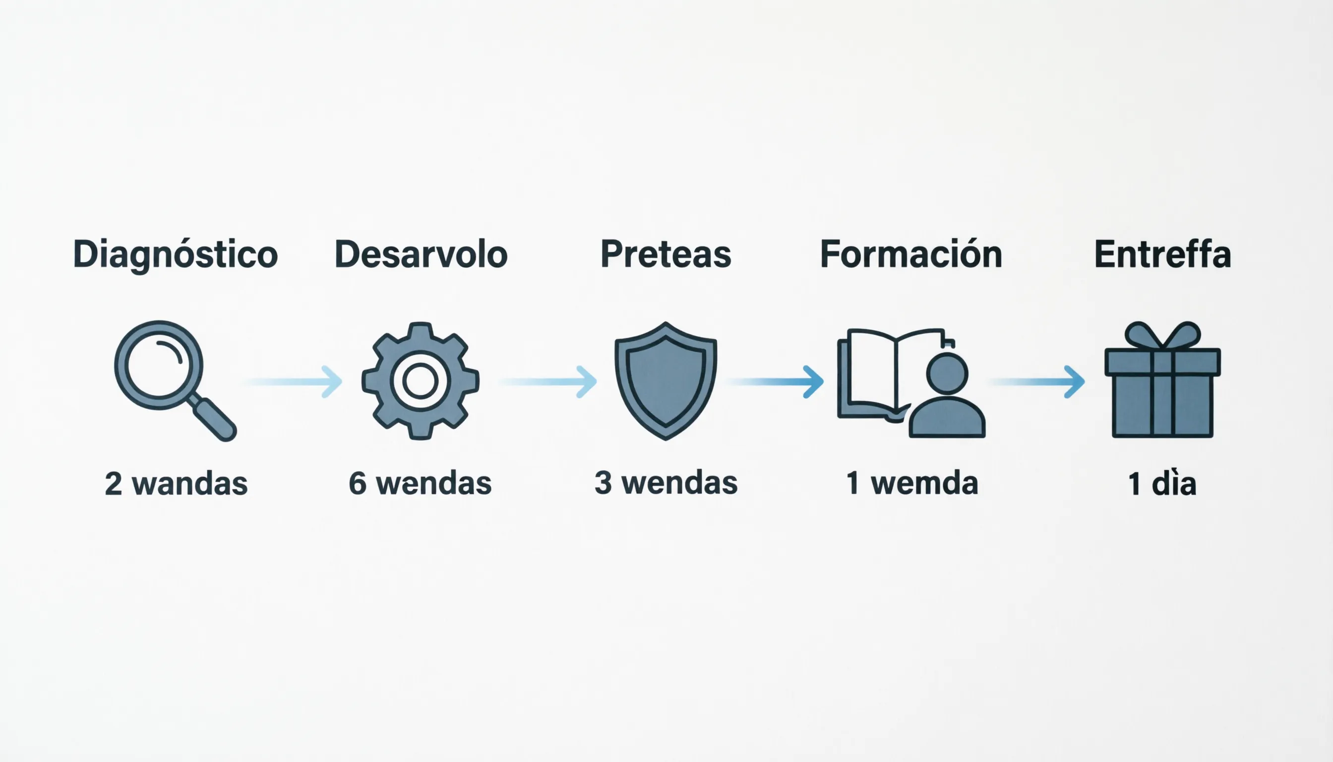 Fases de implementación de IA en una PYME