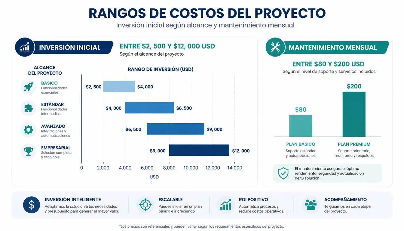 Rangos de inversión de conciliación bancaria