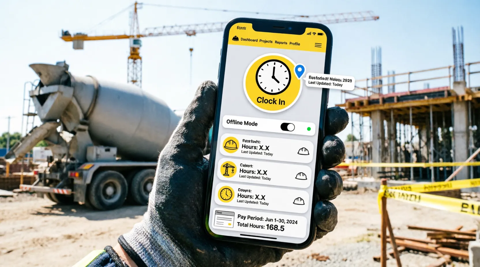 Sistema Control Horario Obras Construccion