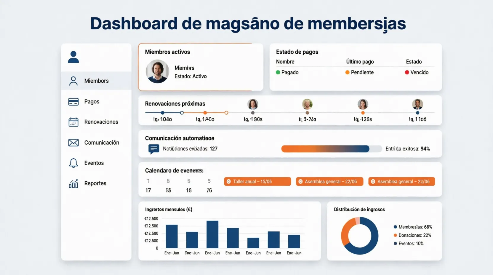 Software Gestion Asociaciones Membresias