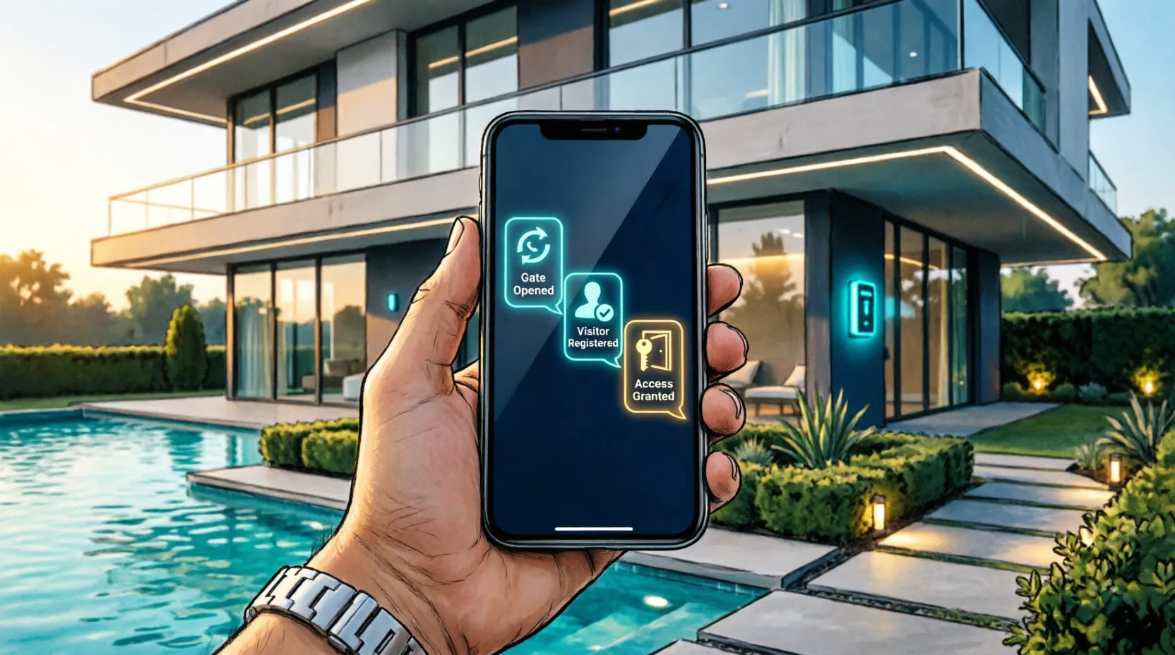 whatsapp residencial automatizacion
