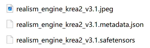 LoRA metadata sidecar example