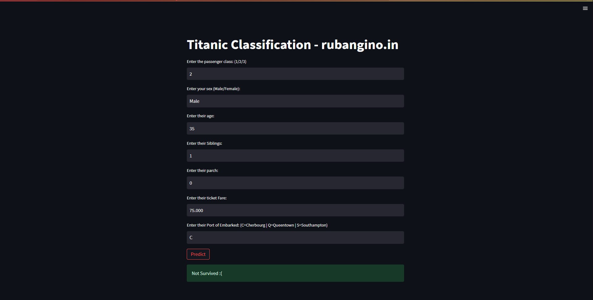 Titanic_Classification_Product_Screenshot