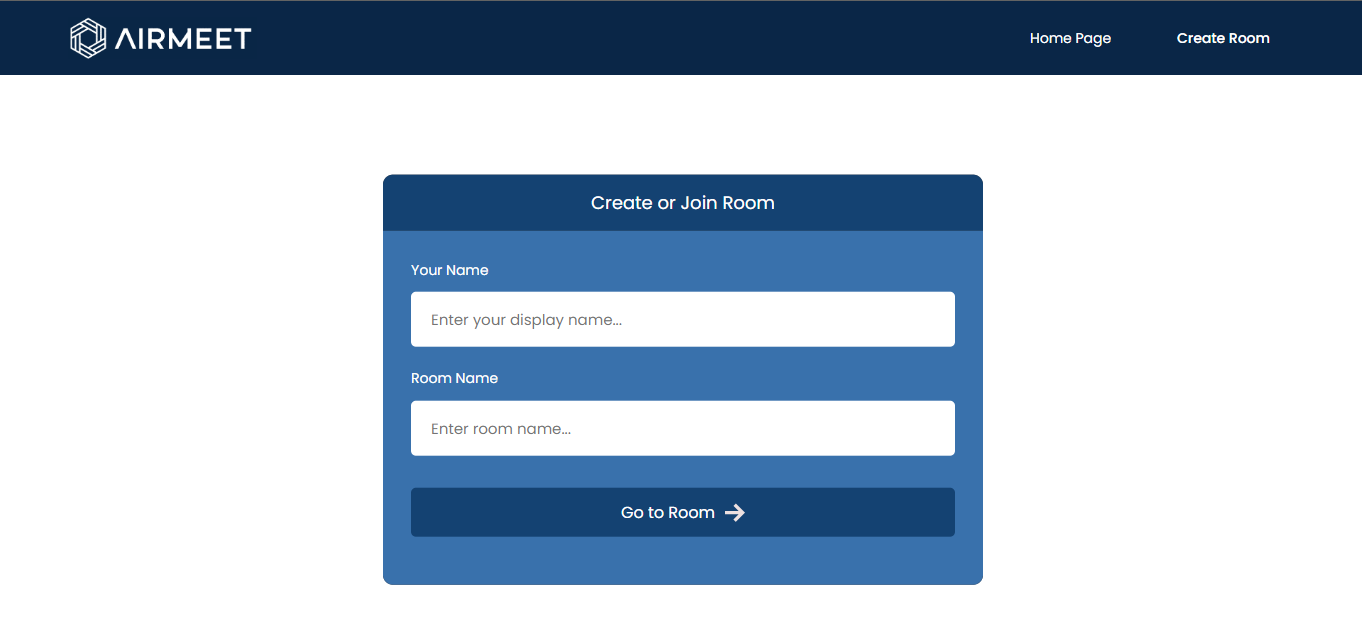 Create room form