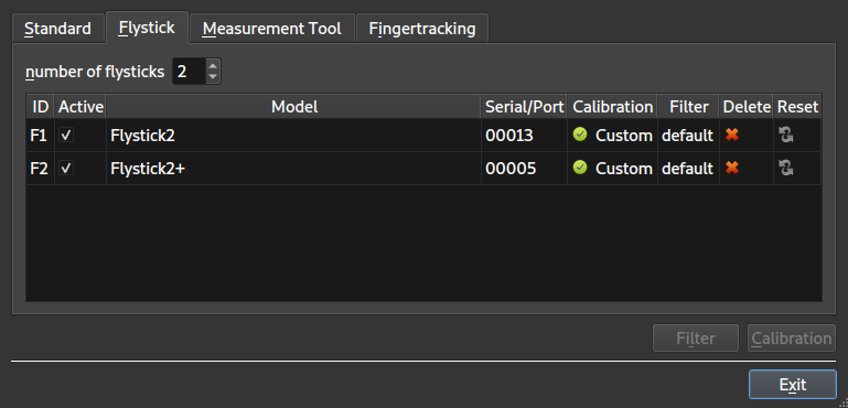 Figure: DTRACK3 body administration dialog