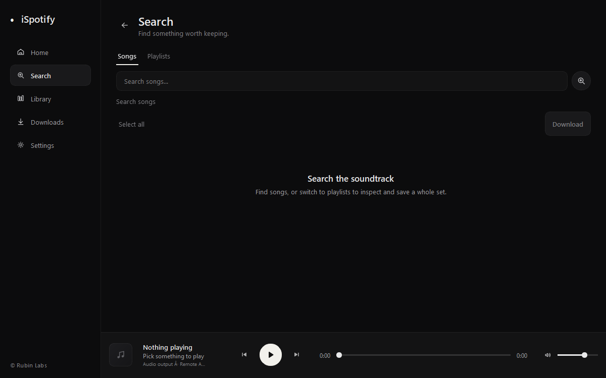 iSpotify music search