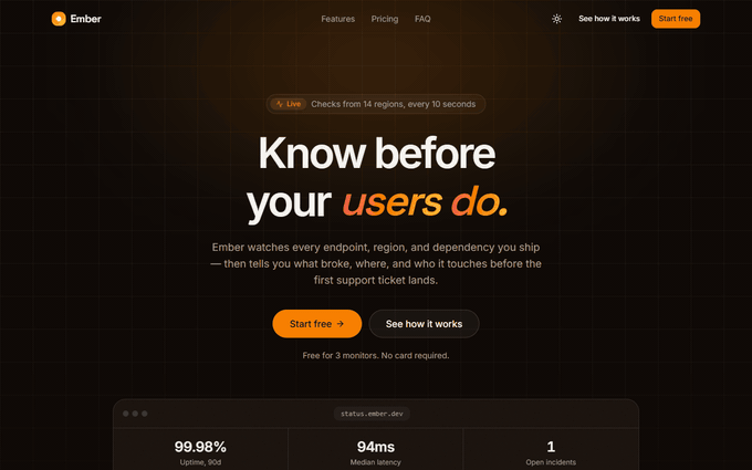 Ember in motion