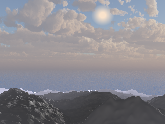 Sun in skybox