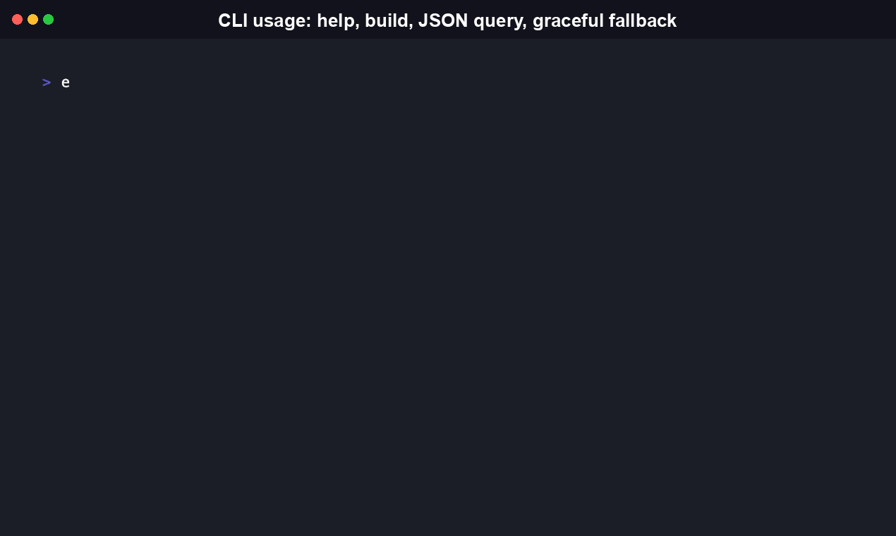 Running graphkeeper query co-change with --json for a script-consumable answer, then graphkeeper query calls without graphify installed showing the graceful not-available explanation instead of a crash