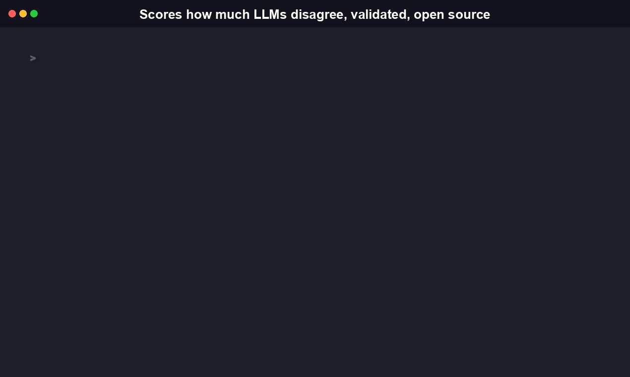 TruthRoute CLI demo: --help output, then a compare --dry-run call showing the cost estimate before any real API request is made