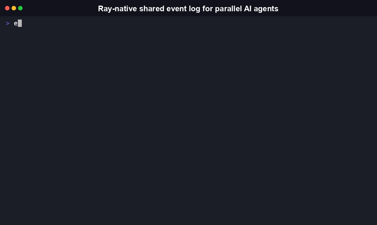 Demo: appending findings from two agents and pulling them back through swarm-rd-cli