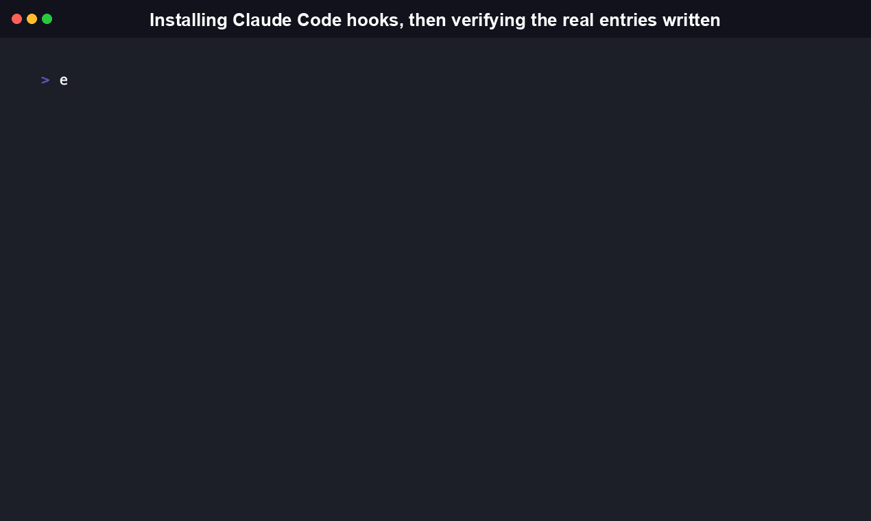 Running taskswarm hooks install claude-code and inspecting the Stop/Notification entries it writes into .claude/settings.json