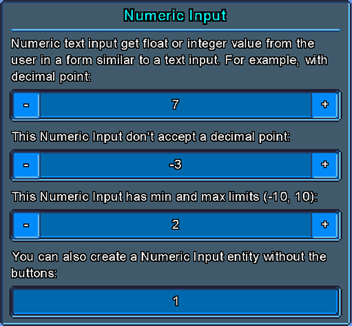 Numeric Input Image