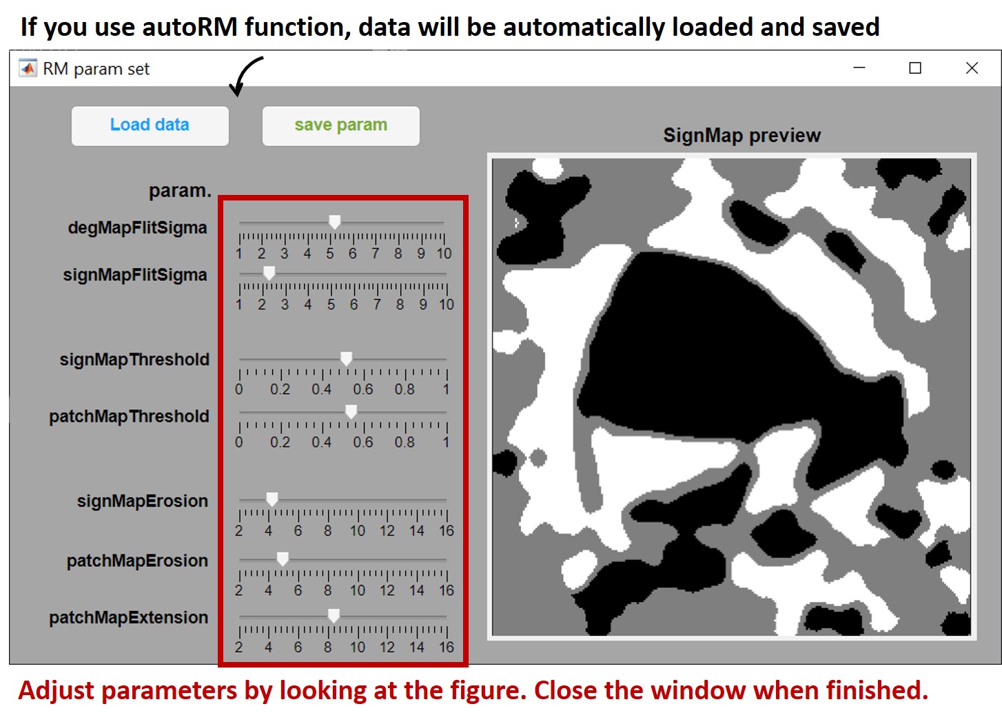 adjust parameter