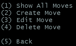 Move menu