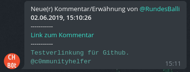 Kommentar oder Erwähnung