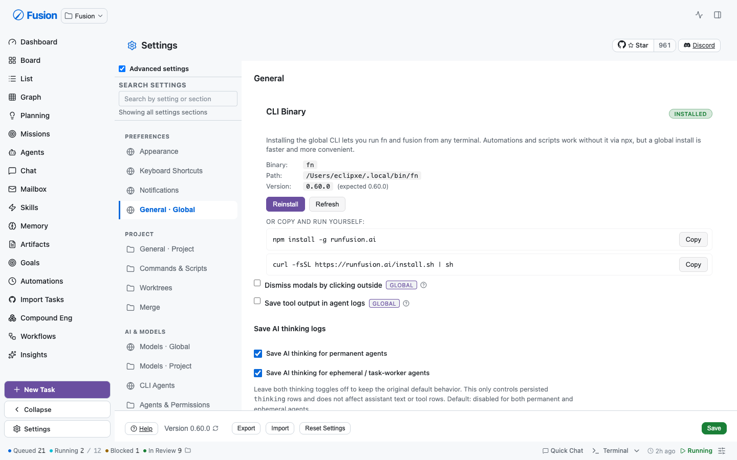 Topic-first settings navigation