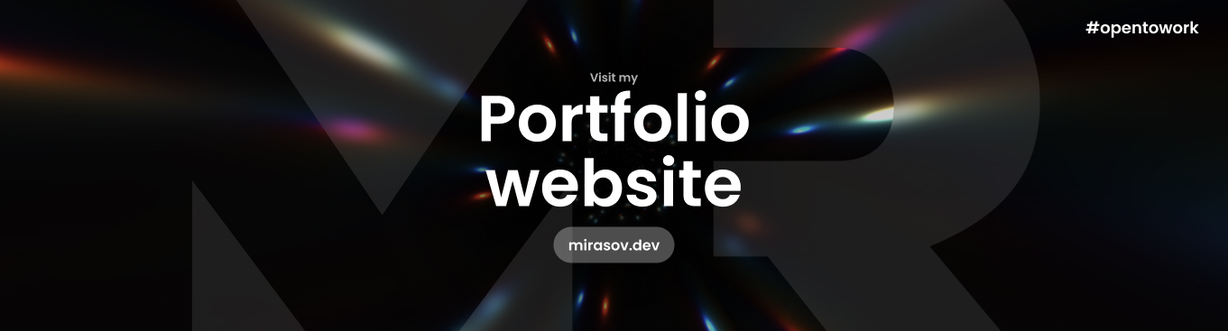 Mirasov Ruslan portfolio link
