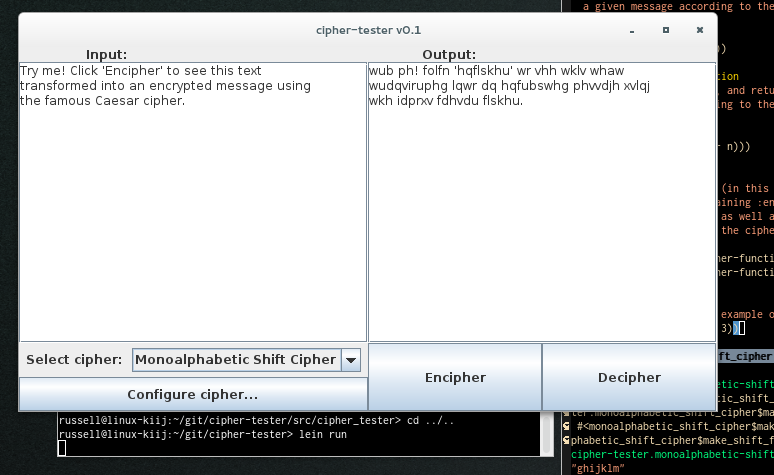 GitHub - RussellAndrewEdson/cipher-tester: A GUI written in Clojure for ...