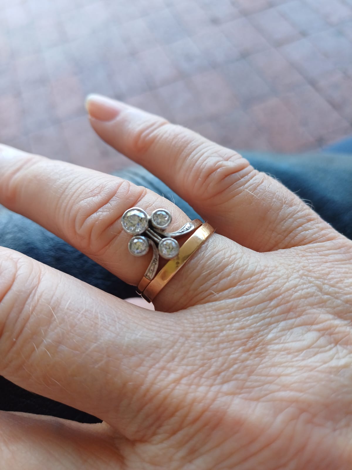 Original input raster image (A ring on a woman's hand)