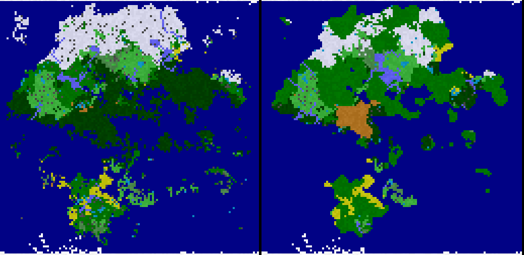 Screenshot of WorldGen showing smoothing algorithm