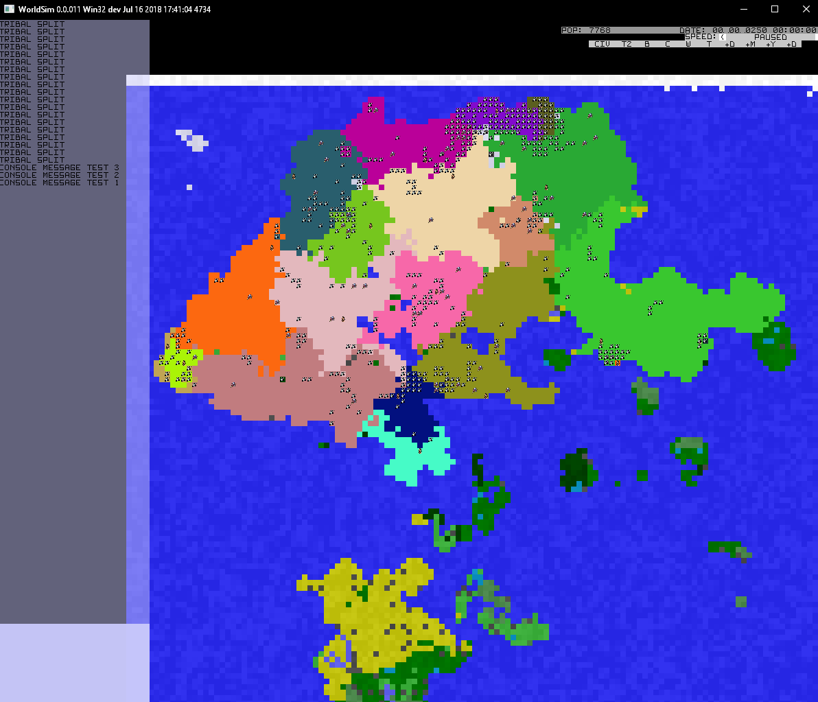 Tribal territory and battle sites