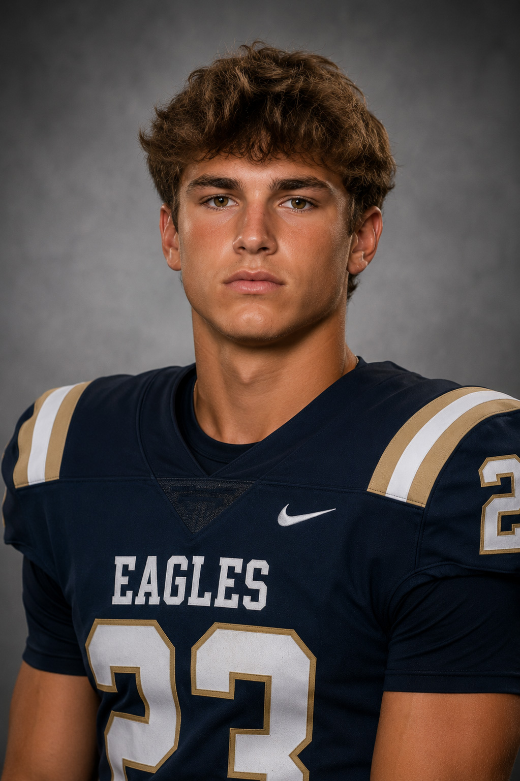 Individual athlete portrait example