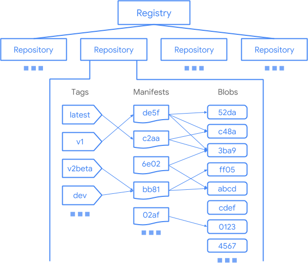 Topology of a registry